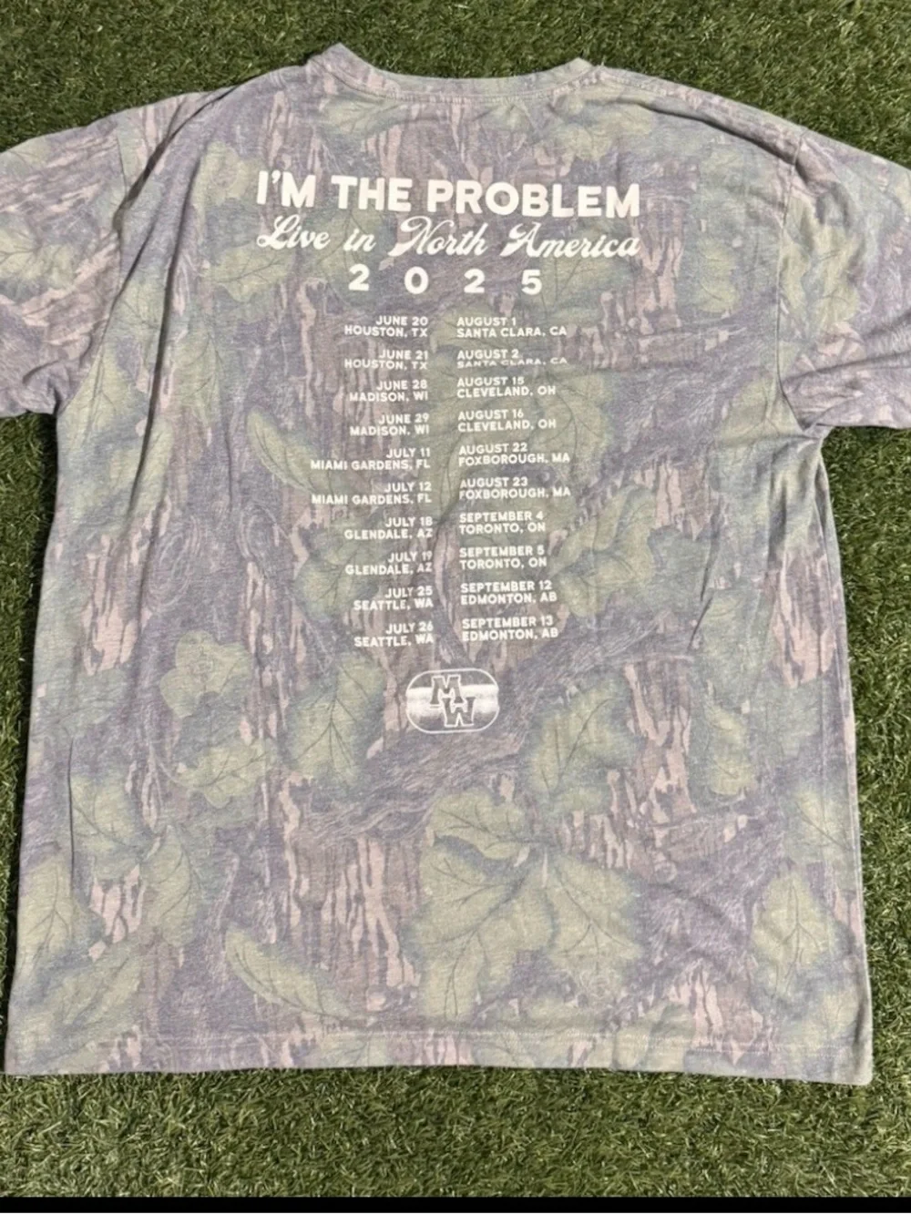 Morgan Wallen I’m The Problem Tour Camo Shirt Mossy Oak Official 2025 Concert - Picture 2 of 2